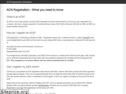 Sites similar to acnregistration.com.au
