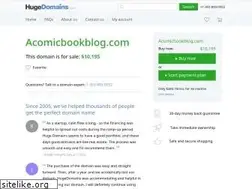 Sites similar to acomicbookblog.com