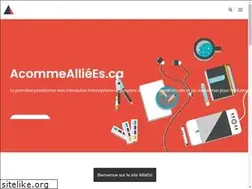 Sites similar to acommealliees.ca
