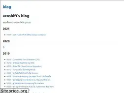 Sites similar to acoshift.me
