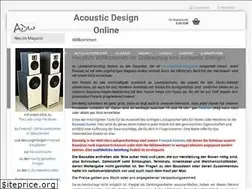 Sites similar to acoustic-design-online.de