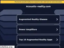 Sites similar to acoustic-reality.com