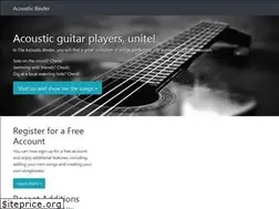 Sites similar to acousticbinder.com