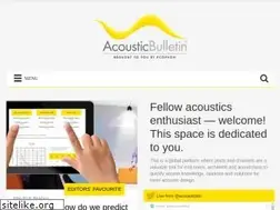 Sites similar to acousticbulletin.com