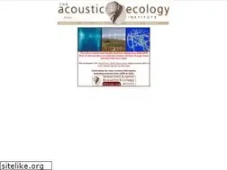 Sites similar to acousticecology.org