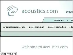 Sites similar to acoustics.com