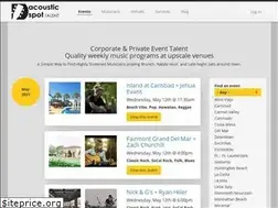 Sites similar to acousticspottalent.com