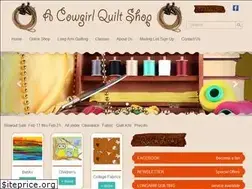 Sites similar to acowgirlquiltshop.com