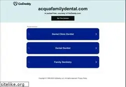 Sites similar to acquafamilydental.com