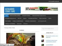Sites similar to acquariocomefare.com