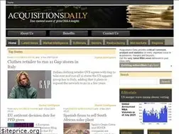 Sites similar to acquisitionsdaily.com