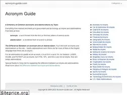 Sites similar to acronym-guide.com