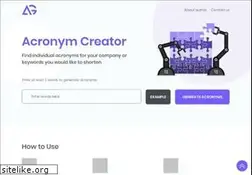 Sites similar to acronymcreator.net
