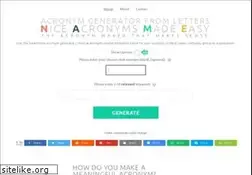 Sites similar to acronymgenerator.net