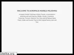 Sites similar to acropolismarblepolishing.com