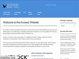 Sites similar to acrosec.com
