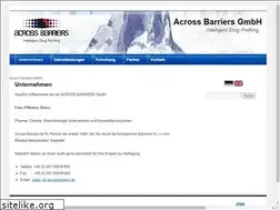 Sites similar to acrossbarriers.de