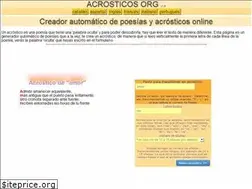 Sites similar to acrosticos.org