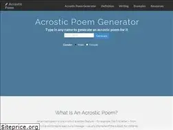 Sites similar to acrosticpoem.org