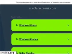 Sites similar to acsolarscreens.com
