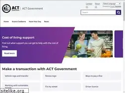 Sites similar to act.gov.au