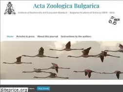 Sites similar to acta-zoologica-bulgarica.eu