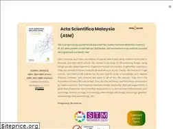 Sites similar to actascientificamalaysia.com