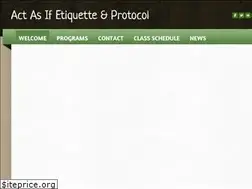 Sites similar to actasifetiquette.com