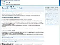 Sites similar to acte-deces.fr
