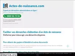 Sites similar to actes-de-naissance.com