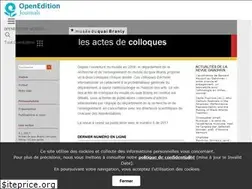 Sites similar to actesbranly.revues.org
