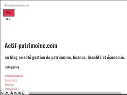 Sites similar to actif-patrimoine.com