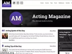 Sites similar to actingmagazine.com