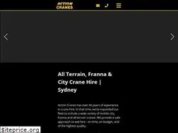 Sites similar to actioncranes.com.au