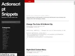 Sites similar to actionscriptsnips.blogspot.com
