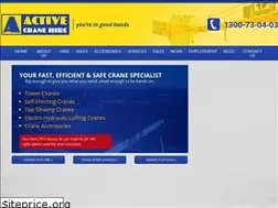 Sites similar to activecranehire.com.au