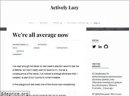 Sites similar to activelylazy.co.uk