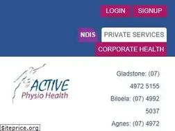 Sites similar to activephysiohealth.com.au