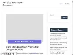 Sites similar to actlikeyoumeanbusiness.com
