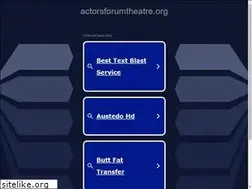 Sites similar to actorsforumtheatre.org