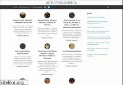 Sites similar to actu-philosophia.com
