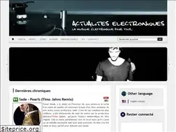 Sites similar to actualites-electroniques.com