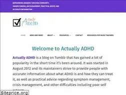 Sites similar to actuallyadhd.org