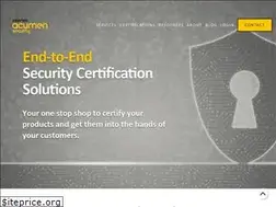 Sites similar to acumensecurity.net