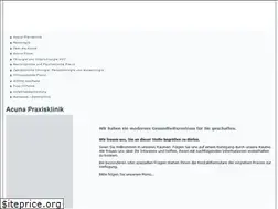 Sites similar to acunapraxisklinik.de