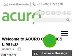 Sites similar to acuro.in