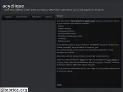 Sites similar to acyclique.com