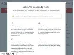 Sites similar to adalite.io