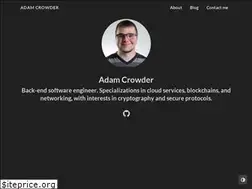 Sites similar to adamcrowder.net
