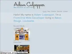 Sites similar to adamculpepper.net